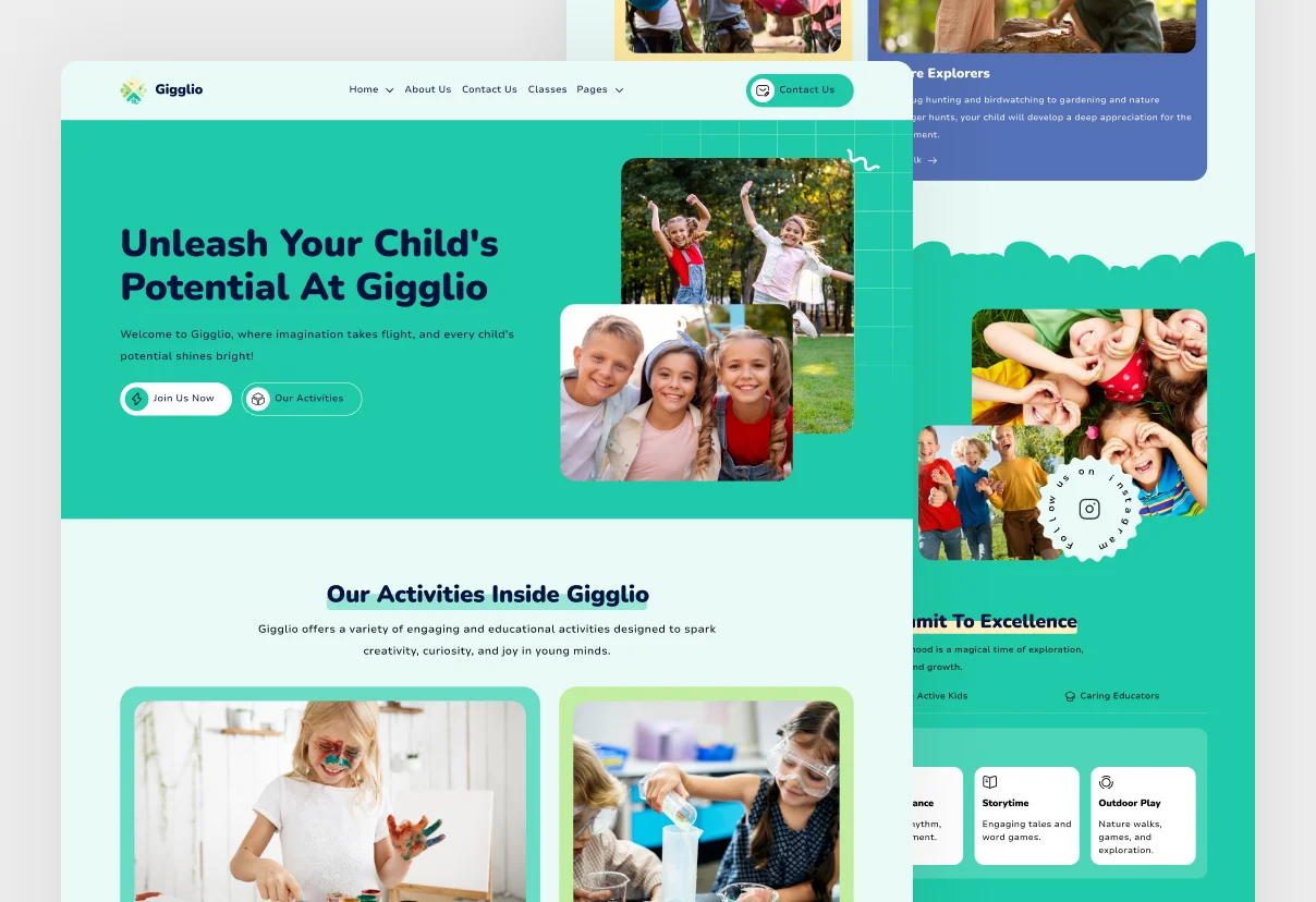 Childcare Webflow Template