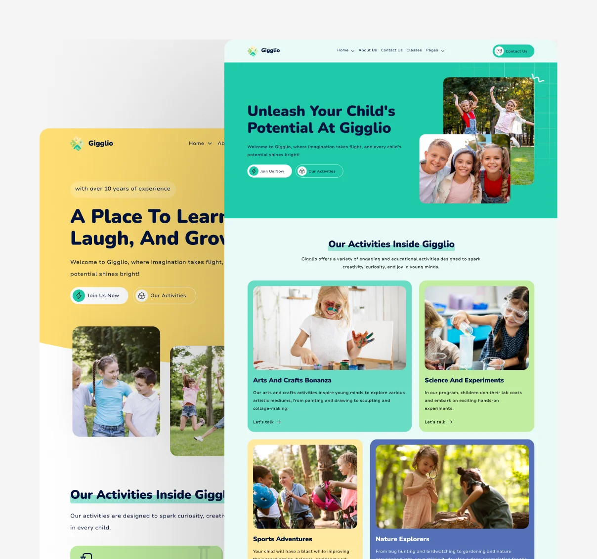 child care webflow template